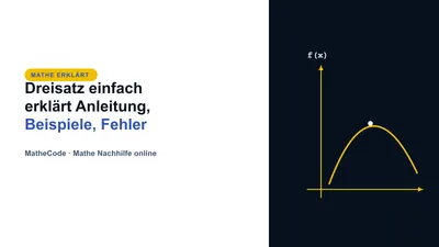 Dreisatz-Tabelle mit drei Schritten: von mehreren Einheiten auf eine Einheit und dann auf die gesuchte Menge, mit Pfeilen für Division und Multiplikation