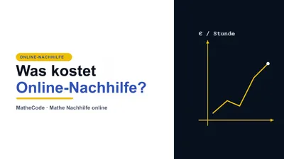 Illustration zu den Kosten von Online Mathe-Nachhilfe pro Stunde