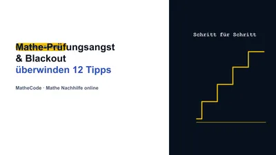 Illustration zum Thema Mathe-Prüfungsangst & Blackout überwinden: 12 Tipps